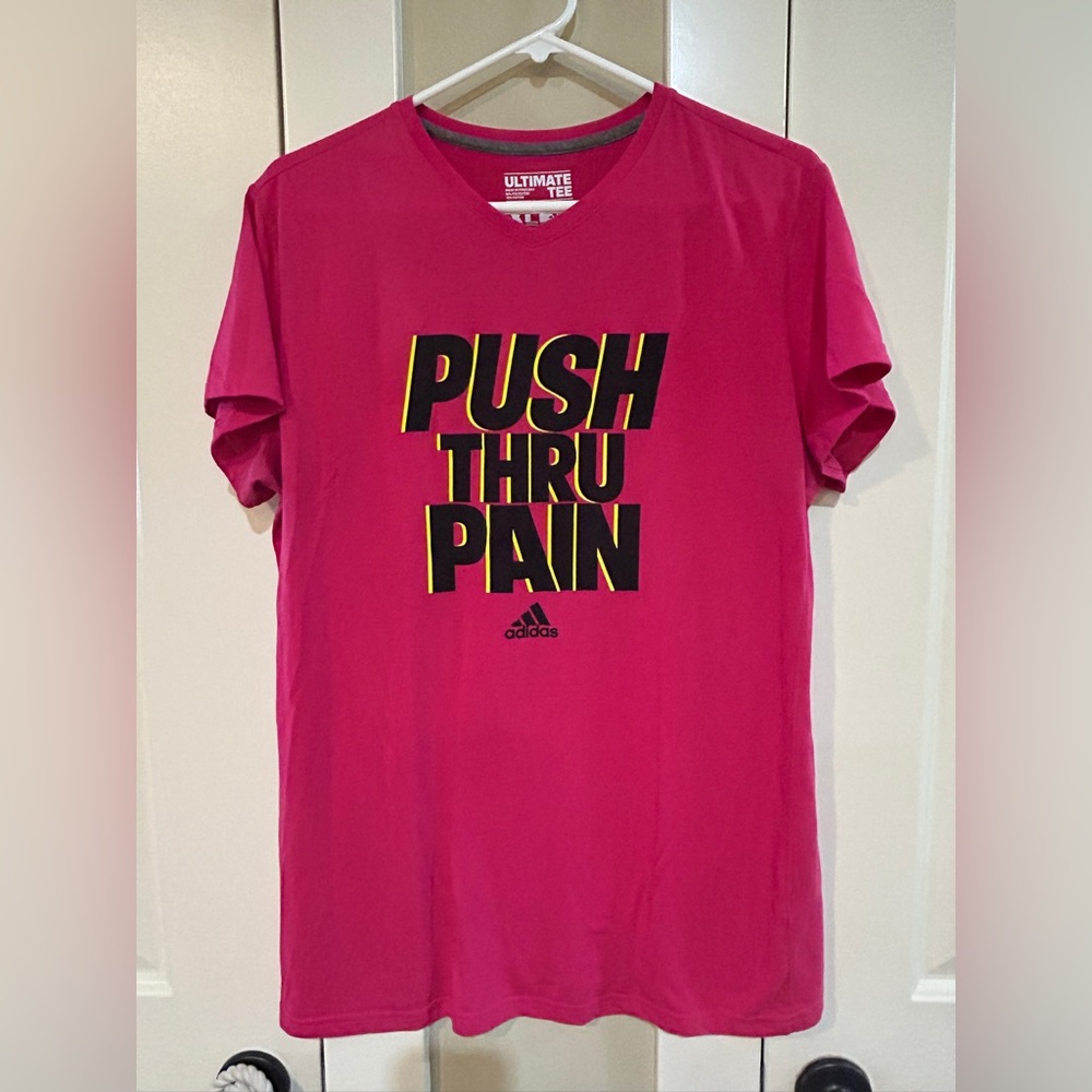 Adidas Women’s Pink Graphic T-Shirt